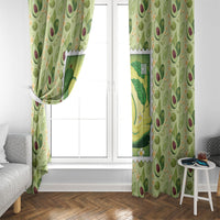 Aloha Hawaii Avocado Window Curtain Hawaiian Fruit Stylized Stamp LT14 - Polynesian Pride