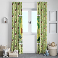 Aloha Hawaii Avocado Window Curtain Hawaiian Fruit Stylized Stamp LT14 - Polynesian Pride