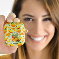 Aloha Hawaii Manako Palaka Motifs AirPods Case Hawaiian Mango Stylized Stamp LT14 - Polynesian Pride
