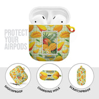 Aloha Hawaii Manako Palaka Motifs AirPods Case Hawaiian Mango Stylized Stamp LT14 - Polynesian Pride