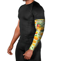 Aloha Hawaii Manako Palaka Motifs Arm Sleeves Hawaiian Mango Stylized Stamp LT14 - Polynesian Pride