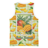 Aloha Hawaii Manako Palaka Motifs Basketball Jersey Hawaiian Mango Stylized Stamp LT14 - Polynesian Pride