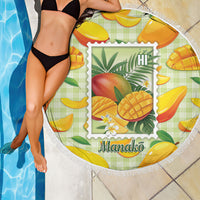 Aloha Hawaii Manako Palaka Motifs Beach Blanket Hawaiian Mango Stylized Stamp LT14 - Polynesian Pride