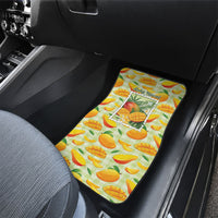 Aloha Hawaii Manako Palaka Motifs Car Mats Hawaiian Mango Stylized Stamp LT14 - Polynesian Pride