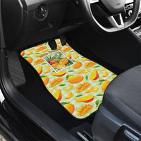Aloha Hawaii Manako Palaka Motifs Car Mats Hawaiian Mango Stylized Stamp LT14 - Polynesian Pride