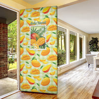 Aloha Hawaii Manako Palaka Motifs Door Cover Hawaiian Mango Stylized Stamp LT14 - Polynesian Pride
