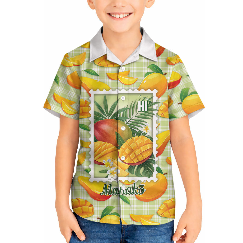 Aloha Hawaii Manako Palaka Motifs Hawaiian Shirt Hawaiian Mango Stylized Stamp LT14 - Polynesian Pride