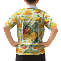 Aloha Hawaii Manako Palaka Motifs Hawaiian Shirt Hawaiian Mango Stylized Stamp LT14 - Polynesian Pride