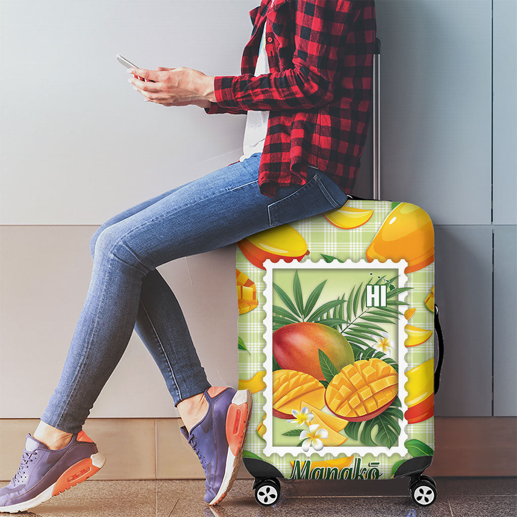 Aloha Hawaii Manako Palaka Motifs Luggage Cover Hawaiian Mango Stylized Stamp LT14 - Polynesian Pride