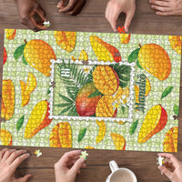 Aloha Hawaii Manako Palaka Motifs Puzzle Hawaiian Mango Stylized Stamp LT14 - Polynesian Pride