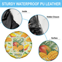 Aloha Hawaii Manako Palaka Motifs Spare Tire Cover Hawaiian Mango Stylized Stamp LT14 - Polynesian Pride