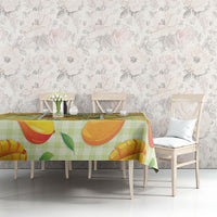 Aloha Hawaii Manako Palaka Motifs Tablecloth Hawaiian Mango Stylized Stamp LT14 - Polynesian Pride