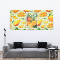Aloha Hawaii Manako Palaka Motifs Tapestry Hawaiian Mango Stylized Stamp LT14 - Polynesian Pride