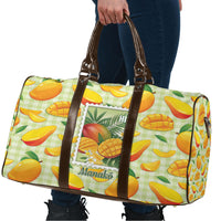 Aloha Hawaii Manako Palaka Motifs Travel Bag Hawaiian Mango Stylized Stamp LT14 - Polynesian Pride