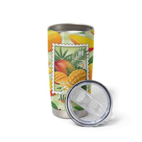 Aloha Hawaii Manako Palaka Motifs Tumbler Cup Hawaiian Mango Stylized Stamp LT14 - Polynesian Pride