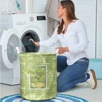 Aloha Hawaii Ulu Palaka Motifs Laundry Basket Hawaiian Breadfruit Stylized Stamp LT14 - Polynesian Pride