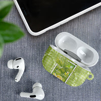 Aloha Hawaii Ulu Palaka Motifs AirPods Case Hawaiian Breadfruit Stylized Stamp LT14 - Polynesian Pride