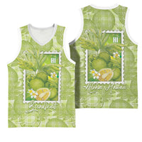 Aloha Hawaii Ulu Palaka Motifs Basketball Jersey Hawaiian Breadfruit Stylized Stamp LT14 - Polynesian Pride