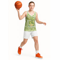 Aloha Hawaii Ulu Palaka Motifs Basketball Jersey Hawaiian Breadfruit Stylized Stamp LT14 - Polynesian Pride