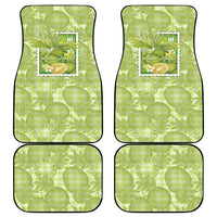 Aloha Hawaii Ulu Palaka Motifs Car Mats Hawaiian Breadfruit Stylized Stamp LT14 - Polynesian Pride