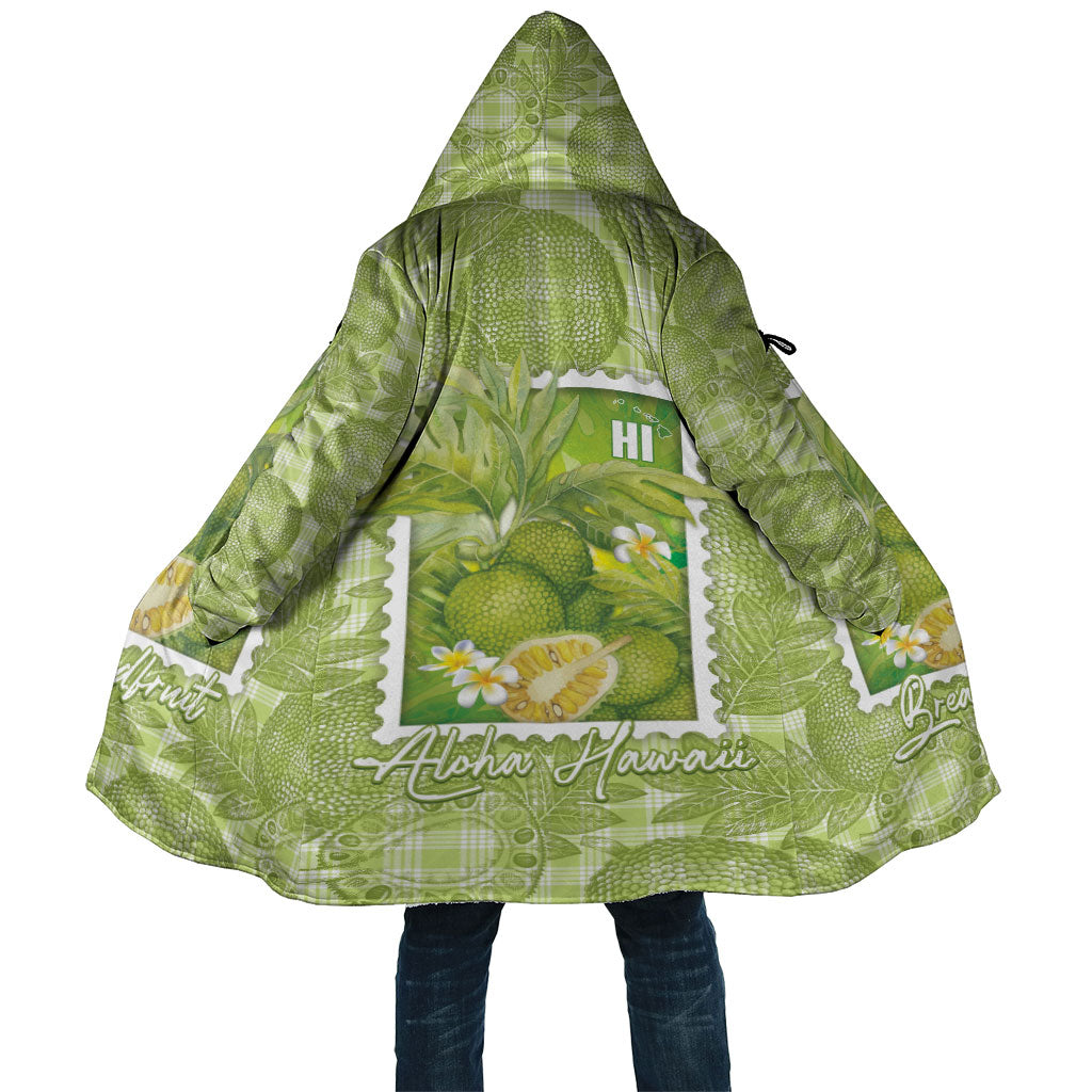 Aloha Hawaii Ulu Palaka Motifs Cloak Hawaiian Breadfruit Stylized Stamp LT14 Unisex Green - Polynesian Pride