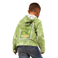 Aloha Hawaii Ulu Palaka Motifs Kid Hoodie Hawaiian Breadfruit Stylized Stamp LT14 - Polynesian Pride