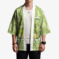 Aloha Hawaii Ulu Palaka Motifs Kimono Hawaiian Breadfruit Stylized Stamp LT14 - Polynesian Pride