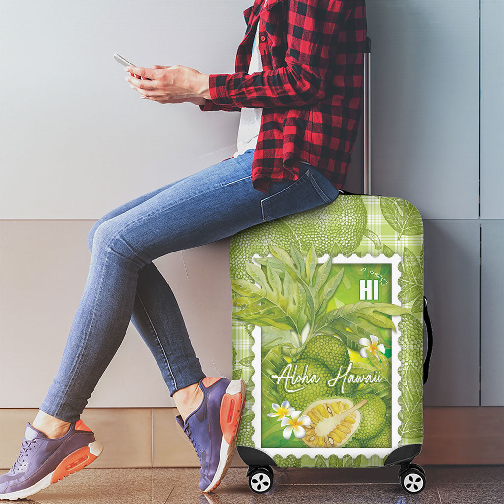 Aloha Hawaii Ulu Palaka Motifs Luggage Cover Hawaiian Breadfruit Stylized Stamp LT14 - Polynesian Pride