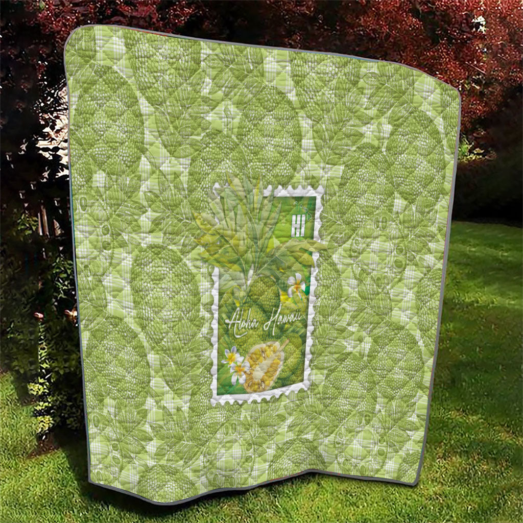 Aloha Hawaii Ulu Palaka Motifs Quilt Hawaiian Breadfruit Stylized Stamp LT14 - Polynesian Pride