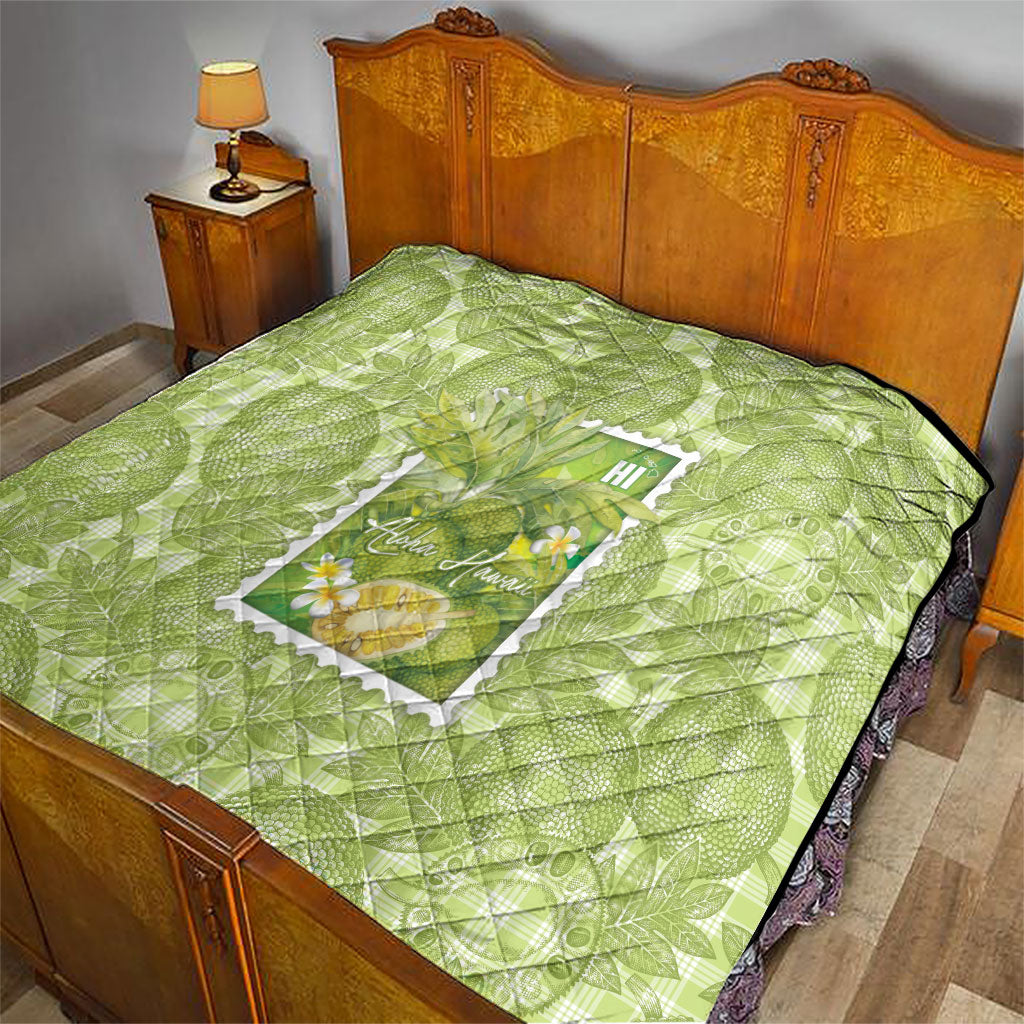 Aloha Hawaii Ulu Palaka Motifs Quilt Hawaiian Breadfruit Stylized Stamp LT14 - Polynesian Pride