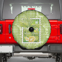 Aloha Hawaii Ulu Palaka Motifs Spare Tire Cover Hawaiian Breadfruit Stylized Stamp LT14 - Polynesian Pride