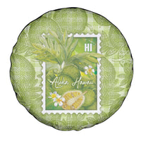 Aloha Hawaii Ulu Palaka Motifs Spare Tire Cover Hawaiian Breadfruit Stylized Stamp LT14 - Polynesian Pride