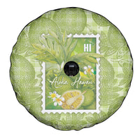 Aloha Hawaii Ulu Palaka Motifs Spare Tire Cover Hawaiian Breadfruit Stylized Stamp LT14 - Polynesian Pride
