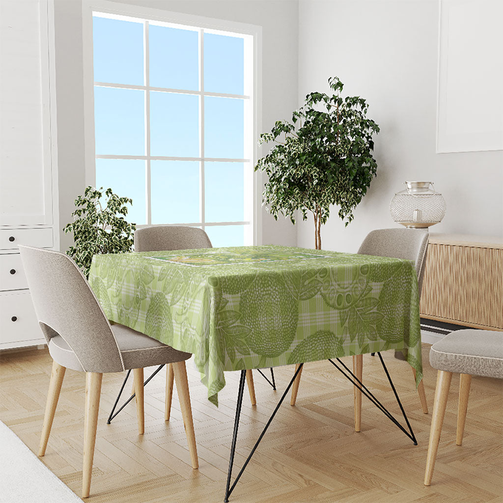 Aloha Hawaii Ulu Palaka Motifs Tablecloth Hawaiian Breadfruit Stylized Stamp LT14 - Polynesian Pride