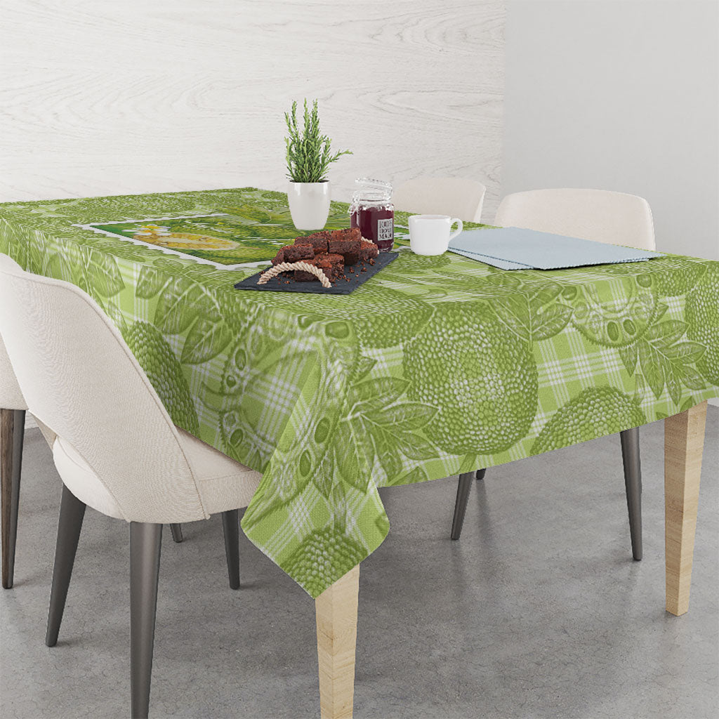 Aloha Hawaii Ulu Palaka Motifs Tablecloth Hawaiian Breadfruit Stylized Stamp LT14 - Polynesian Pride