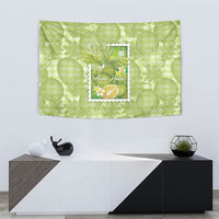 Aloha Hawaii Ulu Palaka Motifs Tapestry Hawaiian Breadfruit Stylized Stamp LT14 - Polynesian Pride