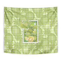 Aloha Hawaii Ulu Palaka Motifs Tapestry Hawaiian Breadfruit Stylized Stamp LT14 - Polynesian Pride