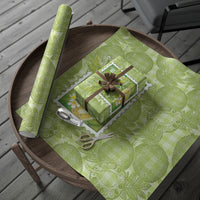 Aloha Hawaii Ulu Palaka Motifs Wrapping Paper Hawaiian Breadfruit Stylized Stamp LT14 - Polynesian Pride