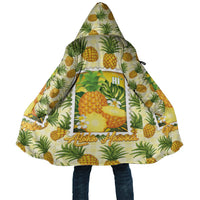 Aloha Hawaii Hala Kahiki Palaka Motifs Cloak Hawaiian Pineapple Stylized Stamp LT14 Unisex Yellow - Polynesian Pride