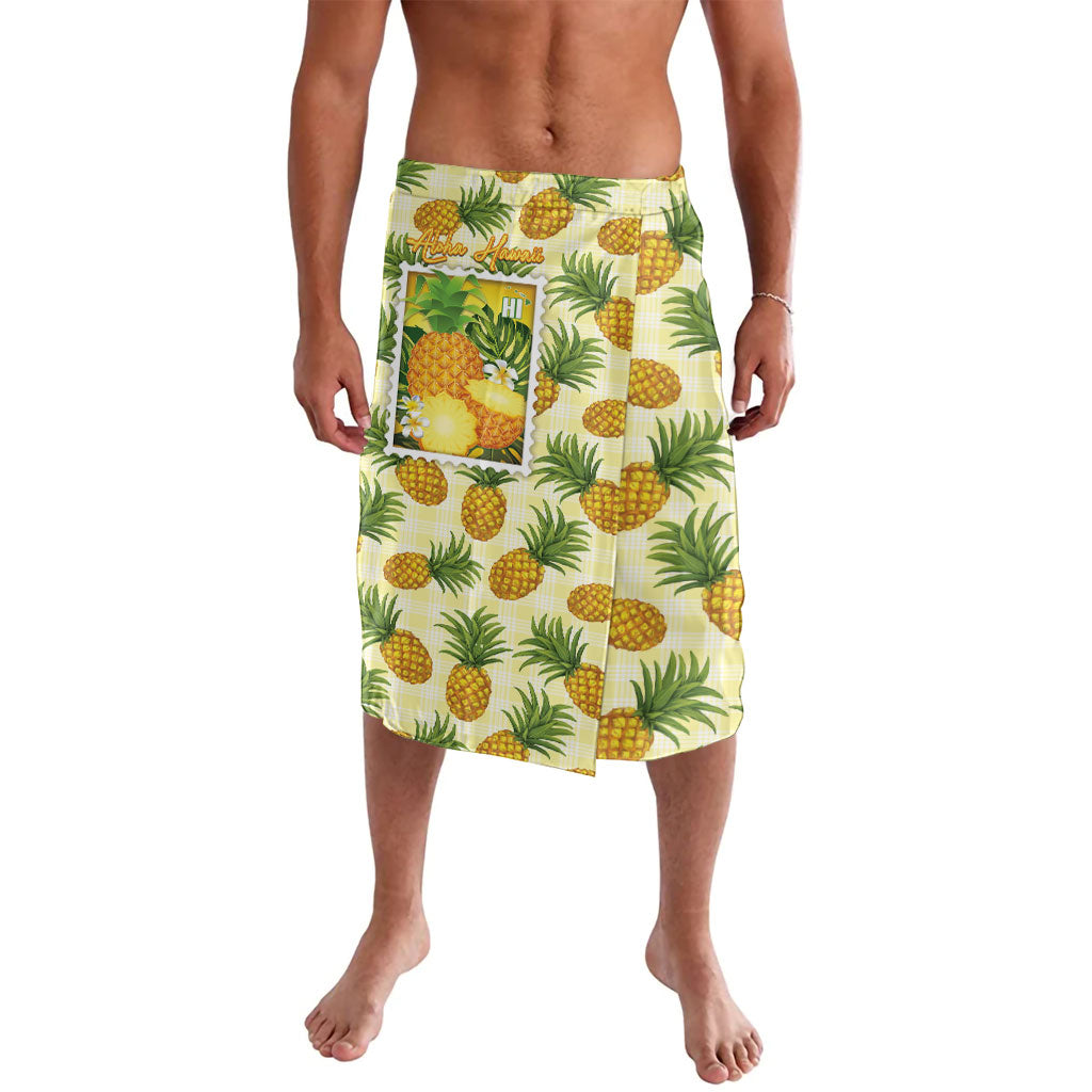 Aloha Hawaii Hala Kahiki Palaka Motifs Lavalava Hawaiian Pineapple Stylized Stamp
