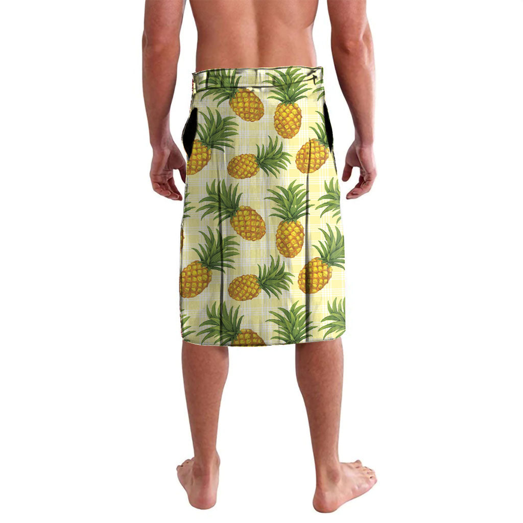Aloha Hawaii Hala Kahiki Palaka Motifs Lavalava Hawaiian Pineapple Stylized Stamp LT14 - Polynesian Pride