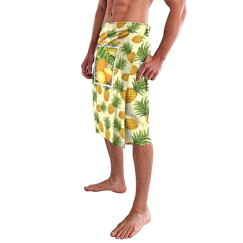 Aloha Hawaii Hala Kahiki Palaka Motifs Lavalava Hawaiian Pineapple Stylized Stamp LT14 - Polynesian Pride