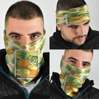 Aloha Hawaii Hala Kahiki Palaka Motifs Neck Gaiter Hawaiian Pineapple Stylized Stamp LT14 - Polynesian Pride