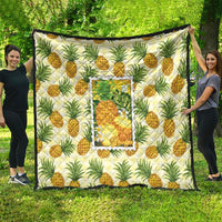 Aloha Hawaii Hala Kahiki Palaka Motifs Quilt Hawaiian Pineapple Stylized Stamp LT14 - Polynesian Pride