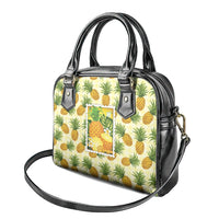 Aloha Hawaii Hala Kahiki Palaka Motifs Shoulder Handbag Hawaiian Pineapple Stylized Stamp LT14 - Polynesian Pride