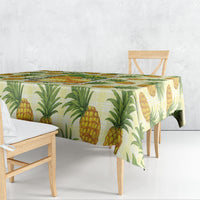 Aloha Hawaii Hala Kahiki Palaka Motifs Tablecloth Hawaiian Pineapple Stylized Stamp LT14 - Polynesian Pride
