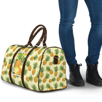 Aloha Hawaii Hala Kahiki Palaka Motifs Travel Bag Hawaiian Pineapple Stylized Stamp LT14 - Polynesian Pride