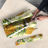 Aloha Hawaii Hala Kahiki Palaka Motifs Umbrella Hawaiian Pineapple Stylized Stamp LT14 - Polynesian Pride