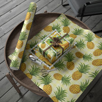 Aloha Hawaii Hala Kahiki Palaka Motifs Wrapping Paper Hawaiian Pineapple Stylized Stamp LT14 - Polynesian Pride