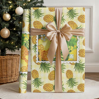 Aloha Hawaii Hala Kahiki Palaka Motifs Wrapping Paper Hawaiian Pineapple Stylized Stamp LT14 - Polynesian Pride